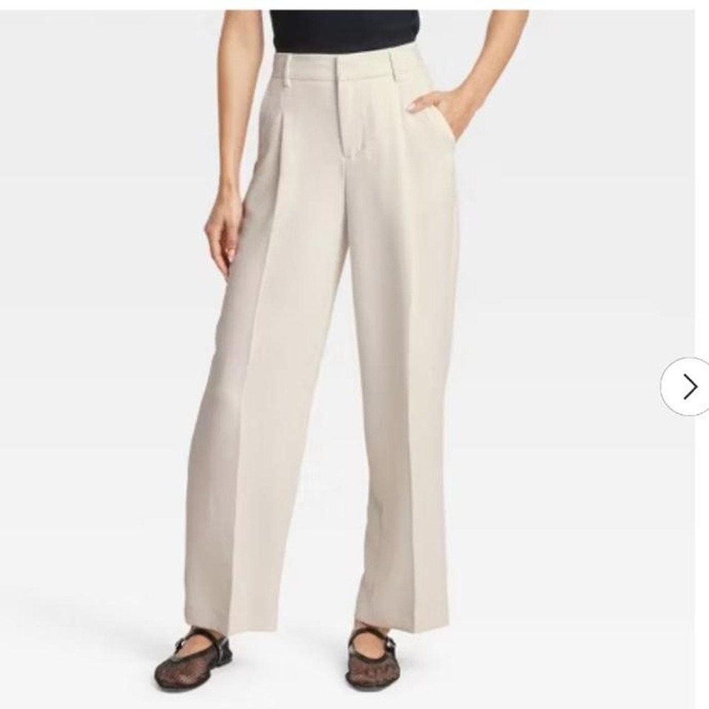 A New Day Women's Signature Crepe Essential Trouser Flowy Fabric